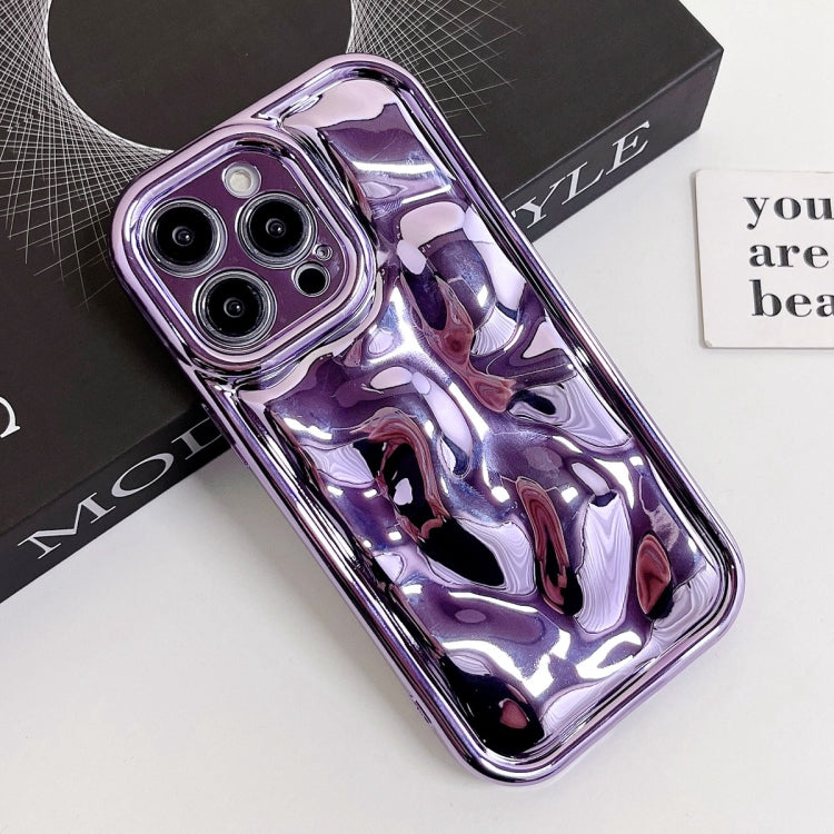 For iPhone 6 / 6s Electroplating Meteorite Texture TPU Phone Case(Purple) - More iPhone Cases by buy2fix | Online Shopping UK | buy2fix