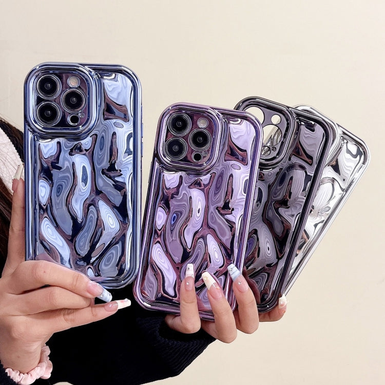 For iPhone 12 Pro Max Electroplating Meteorite Texture TPU Phone Case(Purple) - iPhone 12 Pro Max Cases by buy2fix | Online Shopping UK | buy2fix