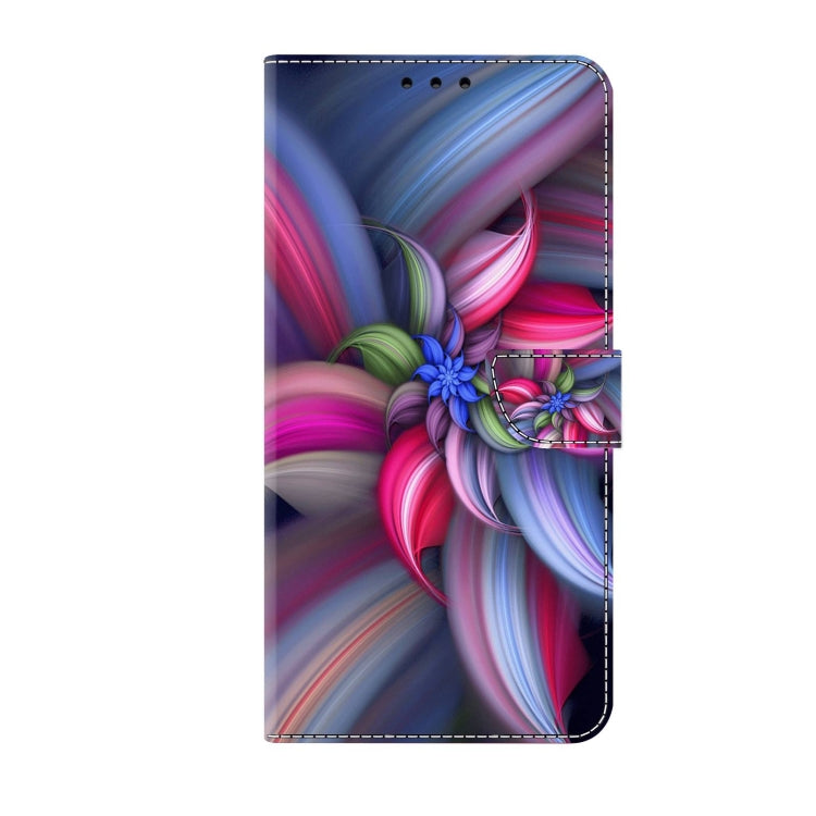 For Xiaomi Redmi Note 10 5G Crystal 3D Shockproof Protective Leather Phone Case(Colorful Flower) - Xiaomi Cases by buy2fix | Online Shopping UK | buy2fix