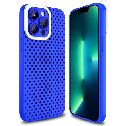 For iPhone 13 Pro Max Hollow Heat Dissipation TPU Phone Case(Blue) - iPhone 13 Pro Max Cases by buy2fix | Online Shopping UK | buy2fix