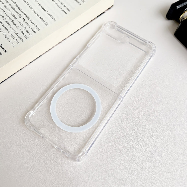 For Samsung Galaxy Z Flip5 5G Magsafe Magnetic Transparent Shockproof Phone Case - Galaxy Z Flip5 Cases by buy2fix | Online Shopping UK | buy2fix