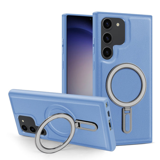For Samsung Galaxy S23 5G MagSafe Magnetic Holder Phone Case(Sierra Blue) - Galaxy S23 5G Cases by buy2fix | Online Shopping UK | buy2fix