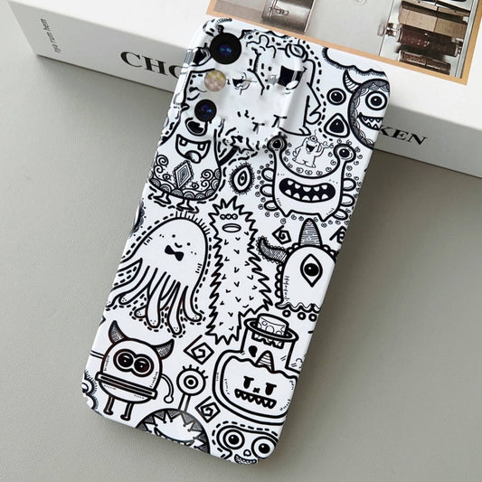 For iPhone X / XS Painted Pattern Precise Hole PC Phone Case(Bottle Monster) - More iPhone Cases by buy2fix | Online Shopping UK | buy2fix