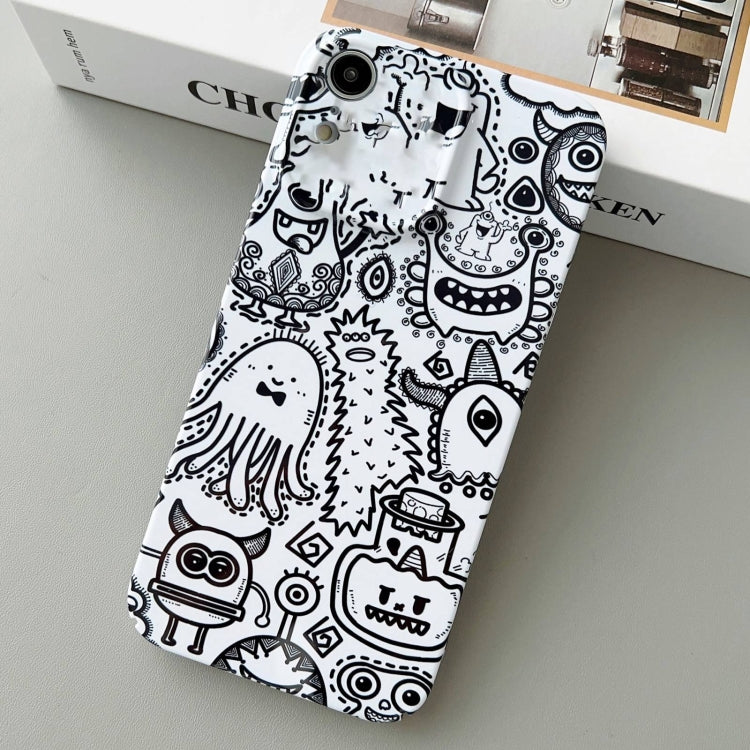 For iPhone XR Painted Pattern Precise Hole PC Phone Case(Bottle Monster) - More iPhone Cases by buy2fix | Online Shopping UK | buy2fix