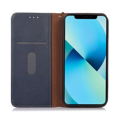 For Huawei Nova Y91 4G / Enjoy 60X KHAZNEH Nappa Top Layer Cowhide Leather Phone Case(Blue) - Huawei Cases by buy2fix | Online Shopping UK | buy2fix