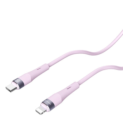 Nillkin 2.4A USB-C/Type-C to 8 Pin Silicone Data Cable, Length: 1.2m(Purple) - 2 in 1 Cable by NILLKIN | Online Shopping UK | buy2fix