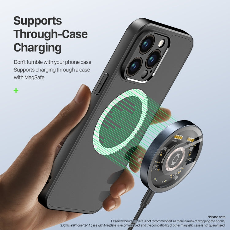 DUZZONA W13 15W Transparent MagSafe Magnetic Suction Wireless Charger - Wireless Charger by DUZZONA | Online Shopping UK | buy2fix