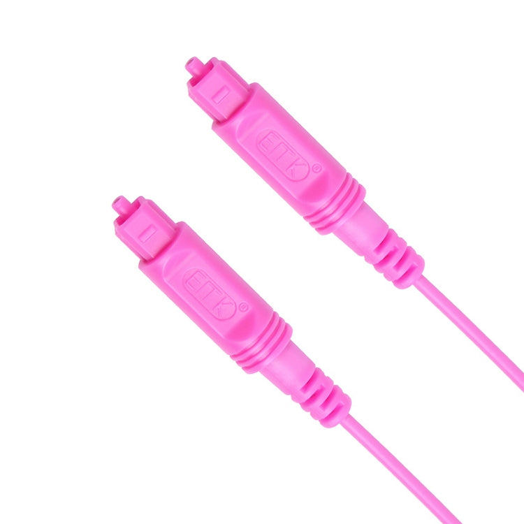 5m EMK OD2.2mm Digital Audio Optical Fiber Cable Plastic Speaker Balance Cable(Pink) - Audio Optical Cables by EMK | Online Shopping UK | buy2fix