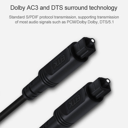 30m EMK OD2.2mm Digital Audio Optical Fiber Cable Plastic Speaker Balance Cable(Black) - Audio Optical Cables by EMK | Online Shopping UK | buy2fix