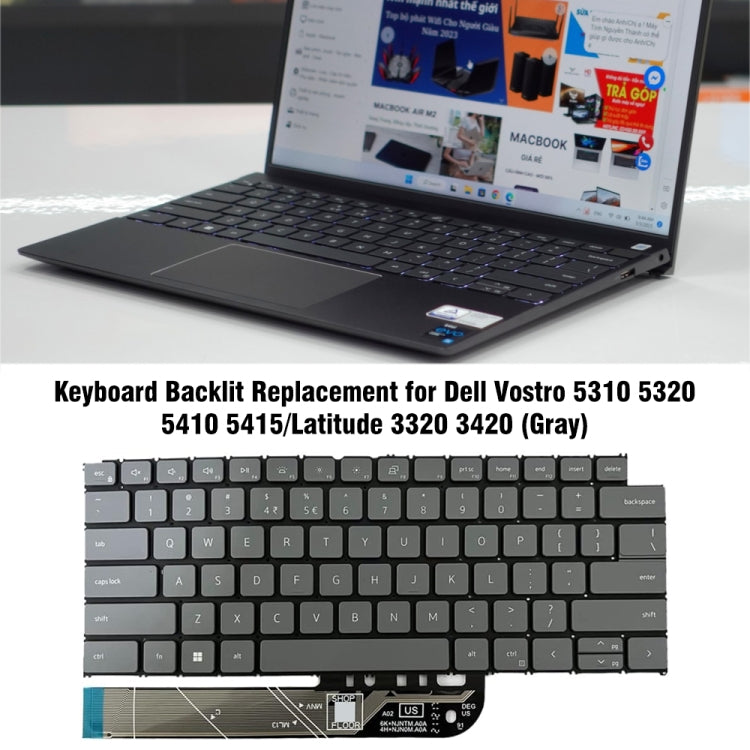 For Dell Vostro 5310 / 5320 US Version Backlight Keyboard - Replacement Keyboards by buy2fix | Online Shopping UK | buy2fix