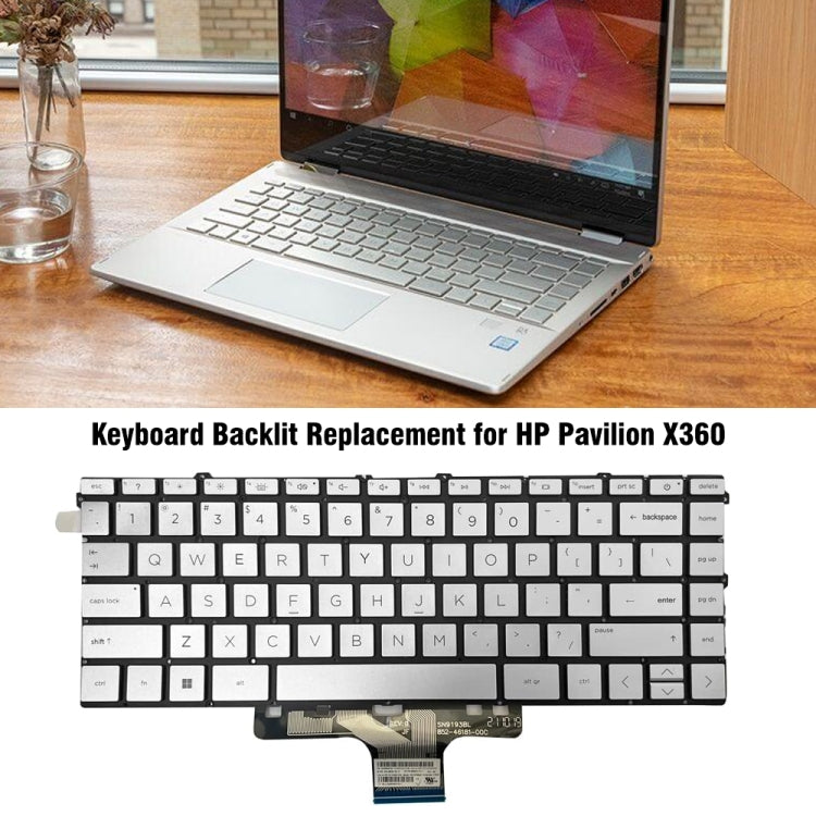 For HP Pavilion X360 / 14-DW US Version Backlight Keyboard - Replacement Keyboards by buy2fix | Online Shopping UK | buy2fix