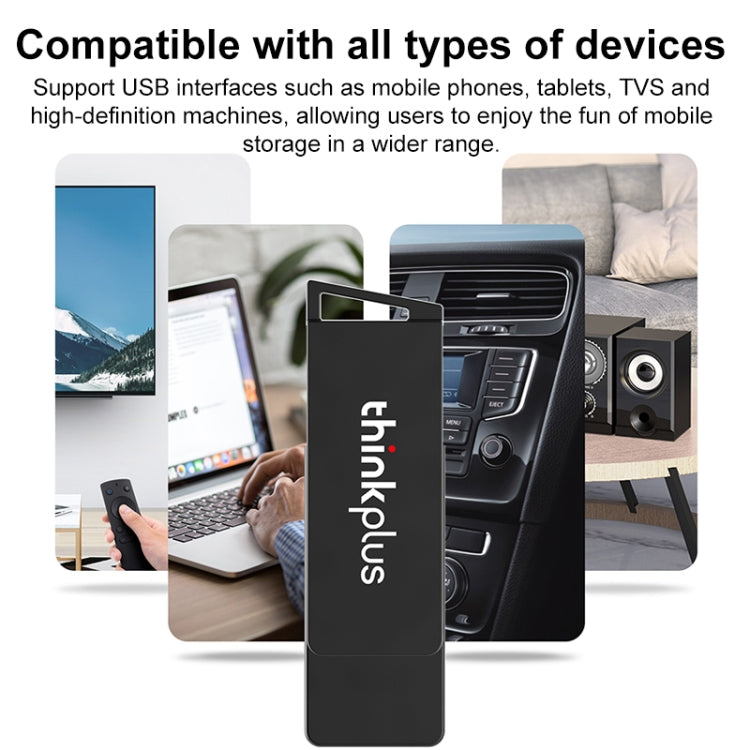 Lenovo Thinkplus USB 3.0 Rotating Flash Drive, Memory:32GB(Black) - USB Flash Drives by Lenovo | Online Shopping UK | buy2fix