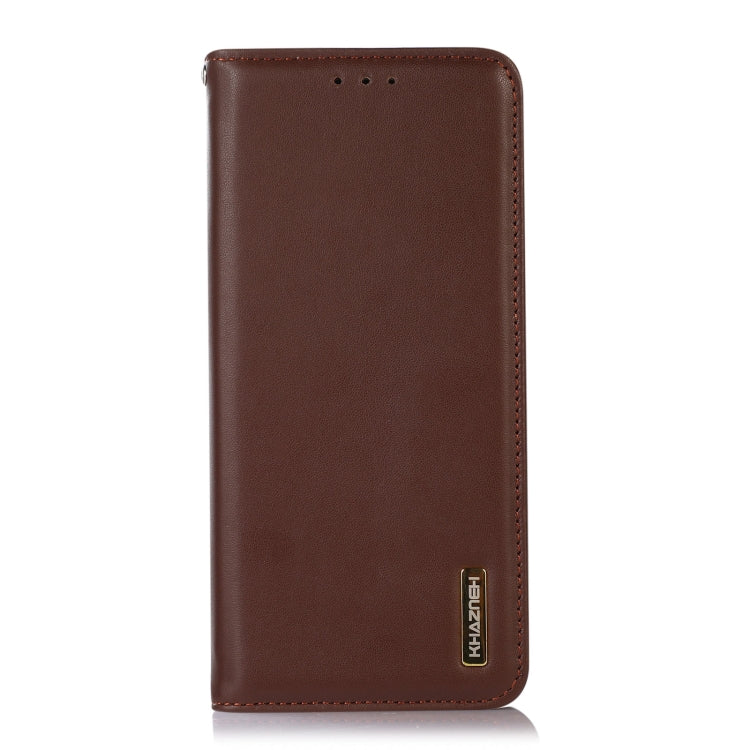 For Honor 90 Lite 5G / X50i KHAZNEH Nappa Top Layer Cowhide Leather Phone Case(Brown) - Honor Cases by buy2fix | Online Shopping UK | buy2fix