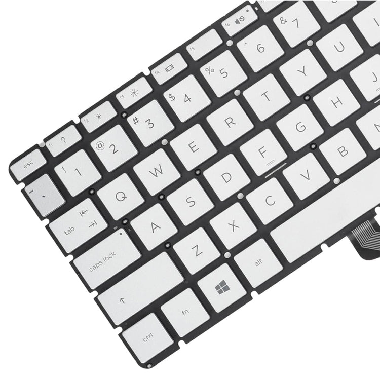 For HP 15m-DR / 15m-DS US Version Laptop Backlight Keyboard(Silver) - HP Spare Parts by buy2fix | Online Shopping UK | buy2fix