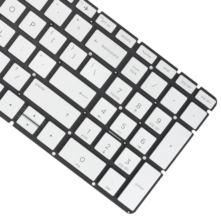 For HP 15m-DR / 15m-DS US Version Laptop Backlight Keyboard(Silver) - HP Spare Parts by buy2fix | Online Shopping UK | buy2fix