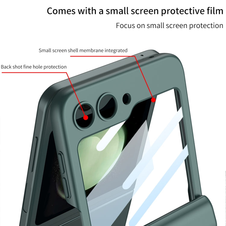 For Samsung Galaxy Z Flip5 GKK Integrated Magnetic Full Coverage Folding Phone Case(Black) - Galaxy Z Flip5 Cases by GKK | Online Shopping UK | buy2fix