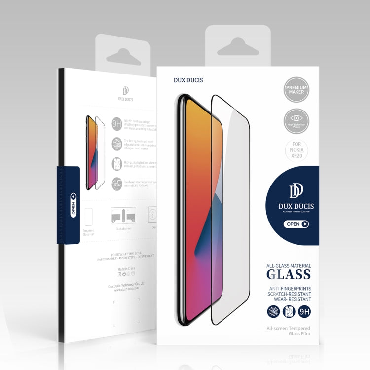 For Nokia XR21 10pcs DUX DUCIS 0.33mm 9H Medium Alumina Tempered Glass Film - Nokia Tempered Glass by DUX DUCIS | Online Shopping UK | buy2fix