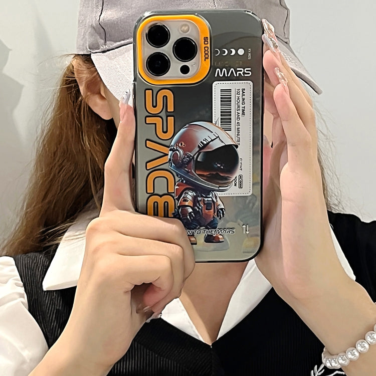 For iPhone 15 Pro Max Astronaut Pattern PC Phone Case(Black Astronaut) - iPhone 15 Pro Max Cases by buy2fix | Online Shopping UK | buy2fix
