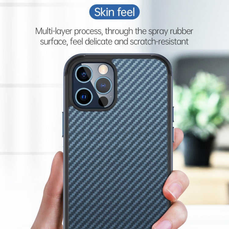 For iPhone 13 Pro Max SULADA Luxury 3D Carbon Fiber Textured Metal + TPU Frame Phone Case(Sierra Blue) - iPhone 13 Pro Max Cases by SULADA | Online Shopping UK | buy2fix