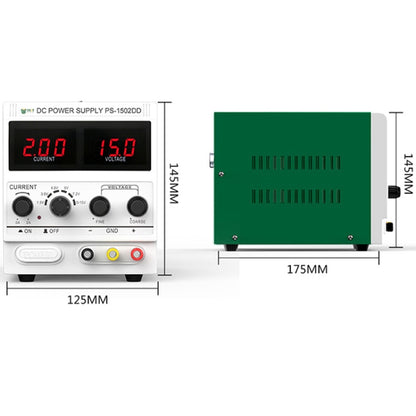 BEST 1502DD 15V / 2A Digital Display DC Regulated Power Supply, 220V EU Plug - Power Supply by BEST | Online Shopping UK | buy2fix