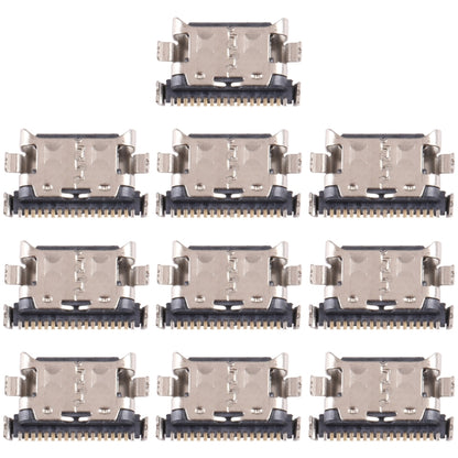 For Samsung Galaxy M13 SM-M135F 10 PCS Charging Port Connector - Single Tail Connector by buy2fix | Online Shopping UK | buy2fix