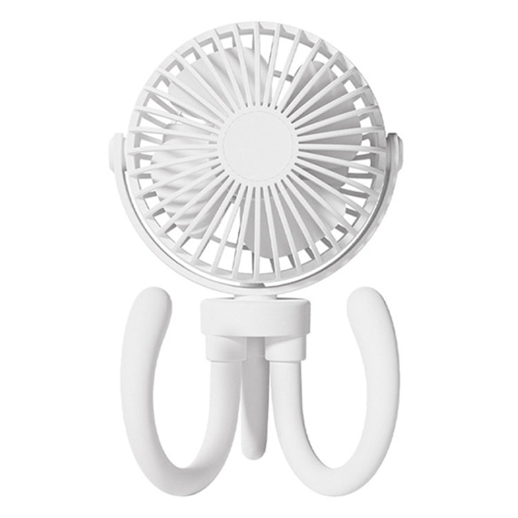 T8 2000mAh Flexible Octopus Tripod Rotatable Portable Fan(White) - Electric Fans by buy2fix | Online Shopping UK | buy2fix
