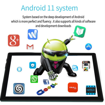 BDF P70 4G LTE Tablet PC 10.1 inch, 8GB+128GB, Android 11 MTK6755 Octa Core, Support Dual SIM, EU Plug(Silver) - BDF by BDF | Online Shopping UK | buy2fix