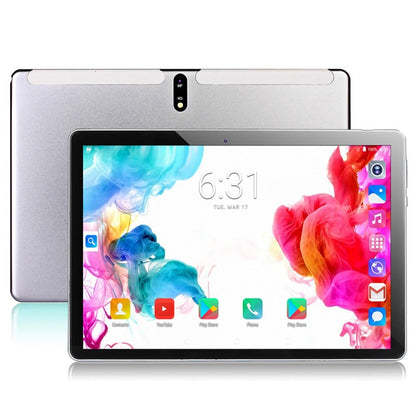 BDF M107 4G LTE Tablet PC 10.1 inch, 8GB+256GB, Android 13 MTK6762 Octa Core, Support Dual SIM, EU Plug(Silver) - BDF by BDF | Online Shopping UK | buy2fix
