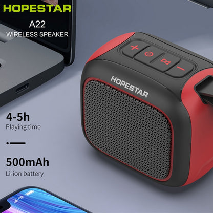 HOPESTAR A22 IPX6 Waterproof Portable Bluetooth Speaker Outdoor Subwoofer(Black Yellow) - Mini Speaker by HOPESTAR | Online Shopping UK | buy2fix