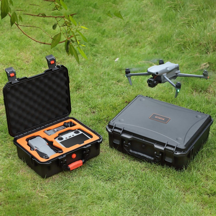 For DJI Air 3 Sunnylife Safety Carrying Case Large Capacity Waterproof Shock-proof Hard Travel Case Multi-battery Flying Version - Carry Cases & Bags by Sunnylife | Online Shopping UK | buy2fix