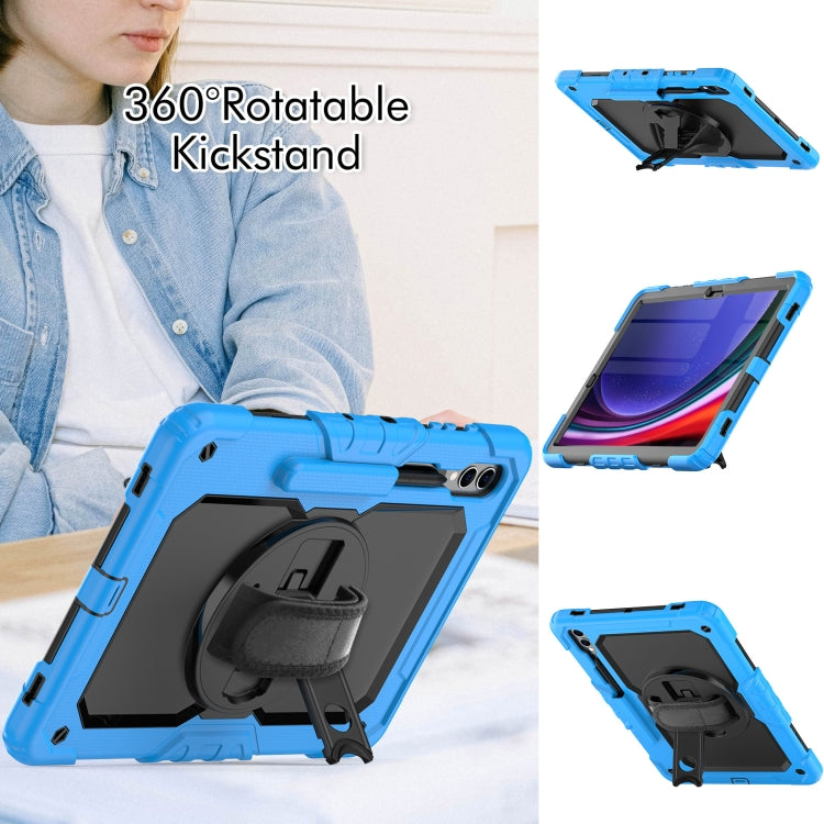 For Samsung Galaxy Tab S9+ / S8+ Silicone + PC Tablet Case(Light Blue+Black) - Galaxy Tab S9+ Cases by buy2fix | Online Shopping UK | buy2fix