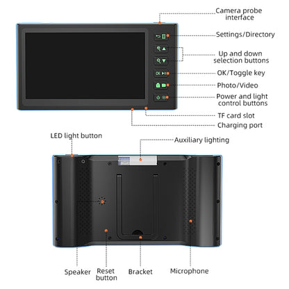 T23 8mm Single Lens 7 inch Screen Industrial Endoscope, Spec:3.5m Tube -  by buy2fix | Online Shopping UK | buy2fix