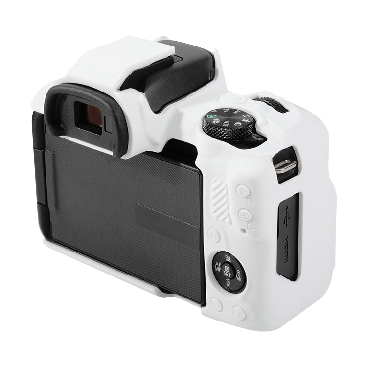 For Canon EOS R50 Soft Silicone Protective Case(White) - Protective Case by buy2fix | Online Shopping UK | buy2fix