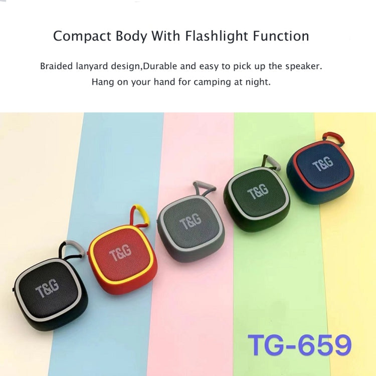 T&G TG659 Outdoor Portable TWS Mini Bluetooth Speaker(Grey) - Mini Speaker by T&G | Online Shopping UK | buy2fix