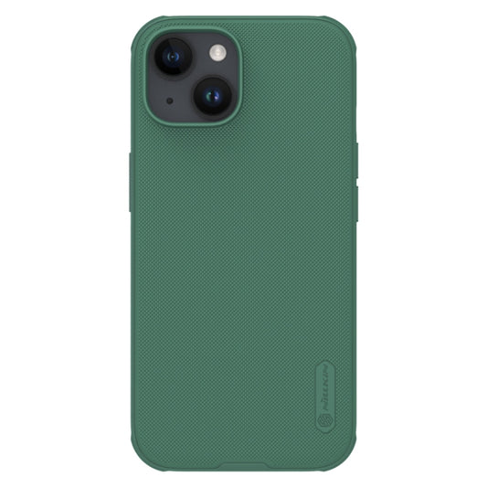 For iPhone 15 NILLKIN Frosted Shield Pro Magnetic Magsafe Phone Case(Green) - iPhone 15 Cases by NILLKIN | Online Shopping UK | buy2fix