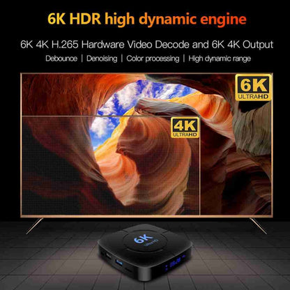 6K Ultra HD Android 12.0 Smart TV Box with Remote Control, 2GB+16GB, Allwinner H616 1.5GHZ Quad-Core(AU Plug) - Others by buy2fix | Online Shopping UK | buy2fix