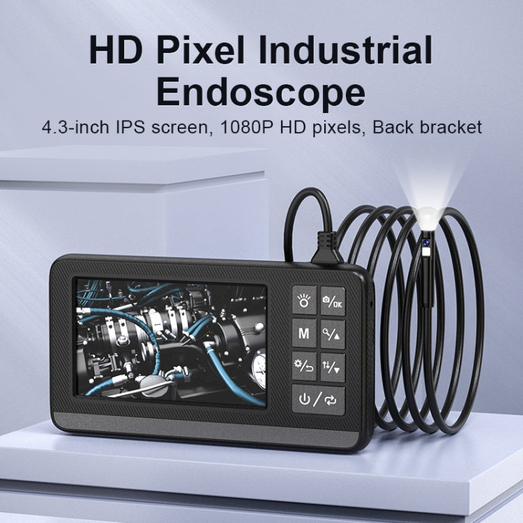 P005 8mm Dual Lenses Industrial Pipeline Endoscope with 4.3 inch HD Screen, Spec:10m Tube -  by buy2fix | Online Shopping UK | buy2fix