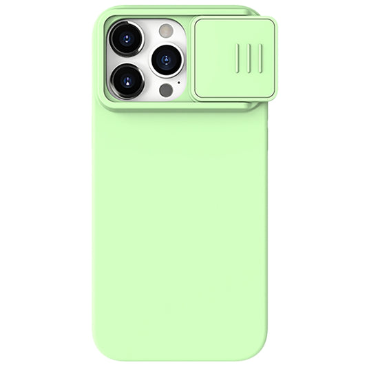 For iPhone 15 Pro Max NILLKIN CamShield Liquid Silicone Phone Case(Green) - iPhone 15 Pro Max Cases by NILLKIN | Online Shopping UK | buy2fix