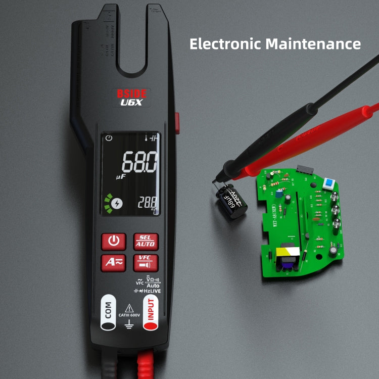 BSIDE U6X AC/DC Clamp-on Infrared Temperature Measurement Multimeter - Digital Multimeter by BSIDE | Online Shopping UK | buy2fix