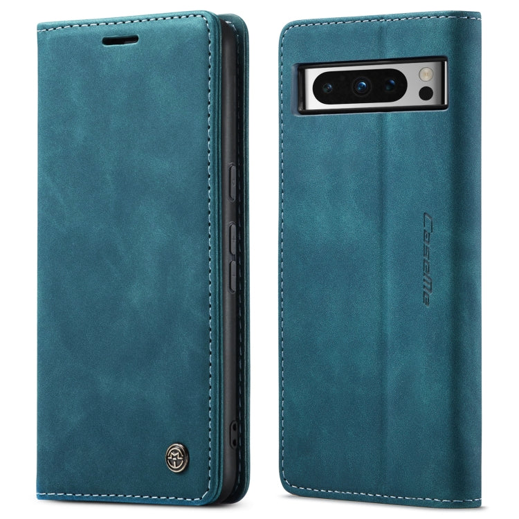 For Google Pixel 8 Pro CaseMe 013 Multifunctional Horizontal Flip Leather Phone Case(Blue) - Google Cases by CaseMe | Online Shopping UK | buy2fix