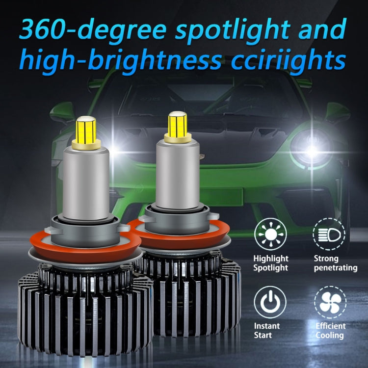 V2 1 Pair 9005 35W 6000K 4000LM Car 6 Sides LED Headlight(Cool White) - LED Headlamps by buy2fix | Online Shopping UK | buy2fix