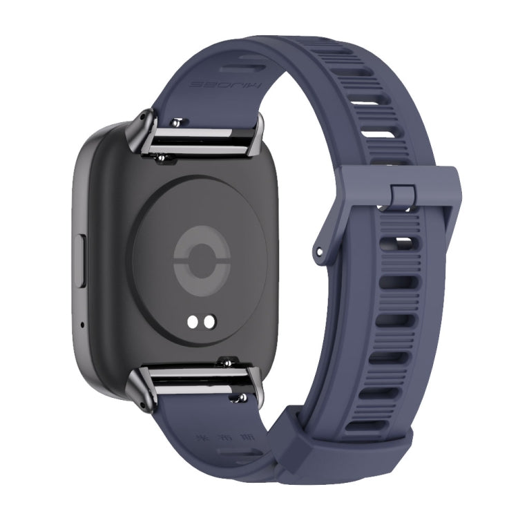 For Redmi Watch 3 Lite / Watch 3 Active Mijobs Flat Hole Breathable TPU Watch Band(Midnight Blue+Black) - Watch Bands by MIJOBS | Online Shopping UK | buy2fix