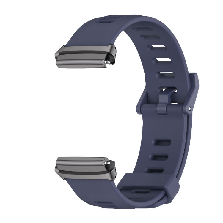 For Redmi Watch 3 Lite / Watch 3 Active Mijobs Flat Hole Breathable TPU Watch Band(Midnight Blue+Black) - Watch Bands by MIJOBS | Online Shopping UK | buy2fix