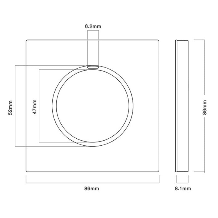 86mm Gray Aluminum Wire Drawing LED Switch Panel, Style:Four Billing Control - Consumer Electronics by buy2fix | Online Shopping UK | buy2fix