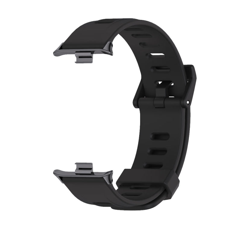 For Xiaomi Smart Band 9 Pro / 8 Pro Mijobs Flat Hole Breathable Silicone Watch Band(Black) - Watch Bands by MIJOBS | Online Shopping UK | buy2fix