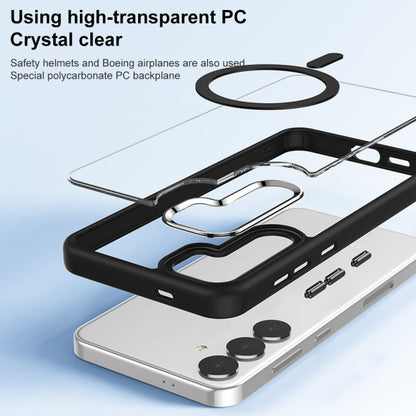 For Samsung Galaxy S24+ 5G MagSafe Anti-fingerprint Highly Transparent PC Phone Case(Blue) - Galaxy S24+ 5G Cases by buy2fix | Online Shopping UK | buy2fix