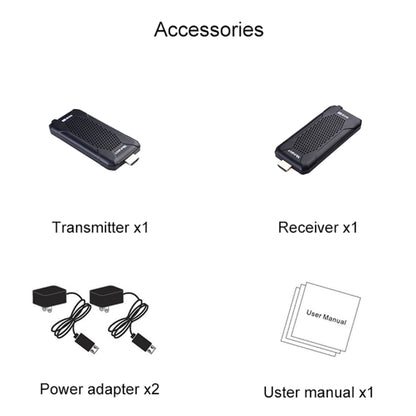 Measy FHD656 Nano 1080P HDMI 1.4 HD Wireless Audio Video Double Mini Transmitter Receiver Extender Transmission System, Transmission Distance: 100m, UK Plug - Computer & Networking by Measy | Online Shopping UK | buy2fix