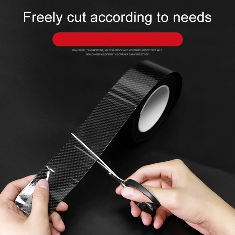 Universal Car Carbon Fiber Door Anti-collision Strip Protection Guards Trims Stickers Tape, Size:5cm x 3m - Anti Collision Sticker by buy2fix | Online Shopping UK | buy2fix