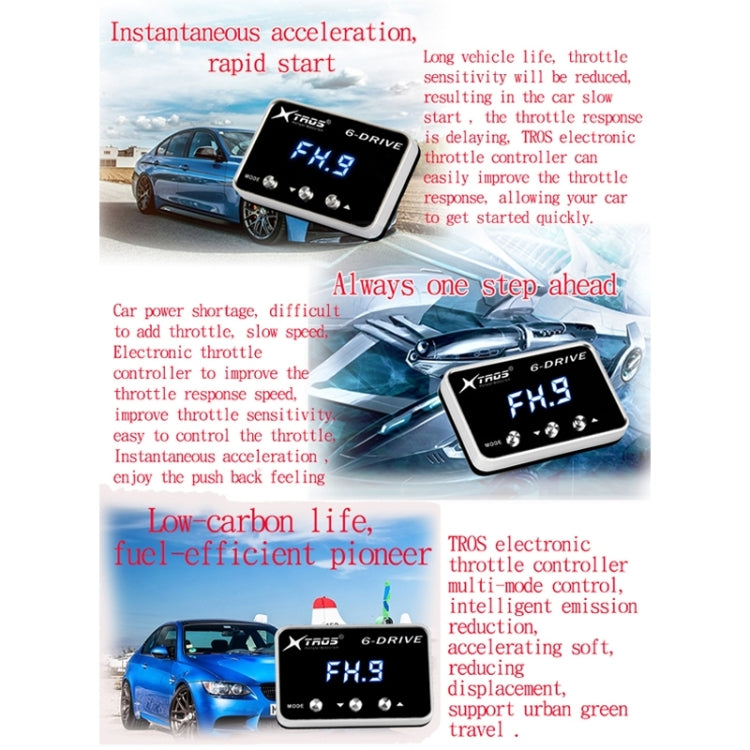 For Ford Everest -2014 TROS TS-6Drive Potent Booster Electronic Throttle Controller - Car Modification by TROS | Online Shopping UK | buy2fix