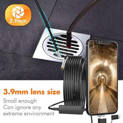 inskam107 3.9mm 3 In 1 HD Waterproof Industry Digital Endoscope Inspection Camera, Length:1m Hard Cable - Consumer Electronics by buy2fix | Online Shopping UK | buy2fix